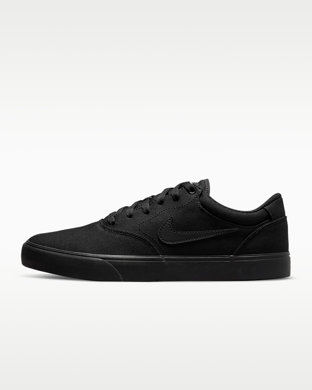 Nike SB Chron 2 Canvas Skate Shoe - Black/Black/Black