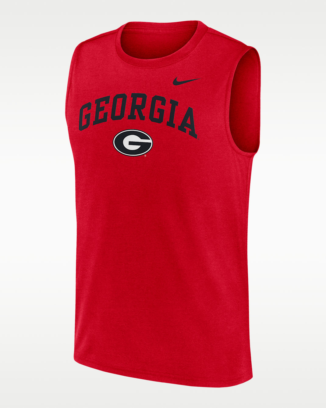 Georgia Primetime Arch Legend Men's Nike Dri-FIT College Muscle Tank Top - Red
