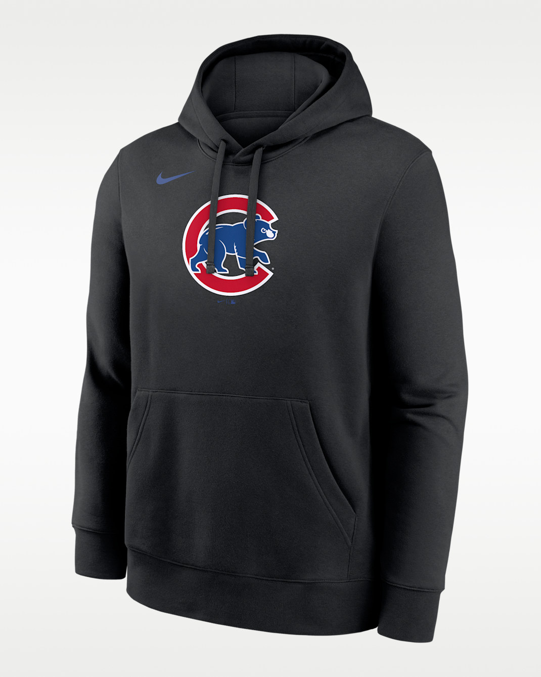 Sudadera con gorro sin cierre Nike de la MLB para hombre Chicago Cubs Club - Negro