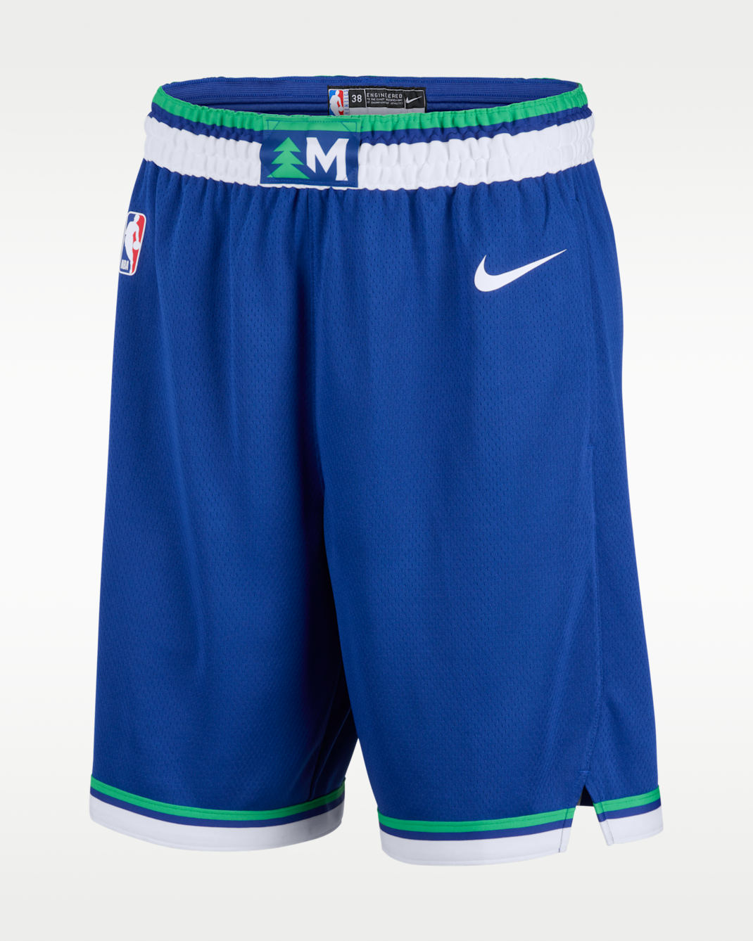 Shorts de alero polivalente Nike Dri-FIT de la NBA para hombre Minnesota Timberwolves Icon Edition - Azul enérgico/Blanco