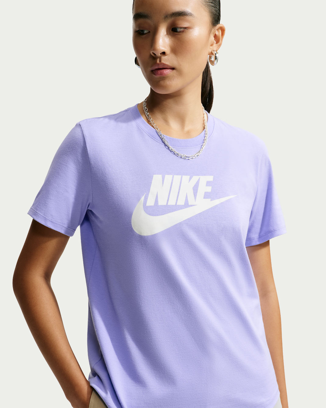Nike Sportswear Essentials Women's Logo T-Shirt - Purple Dawn