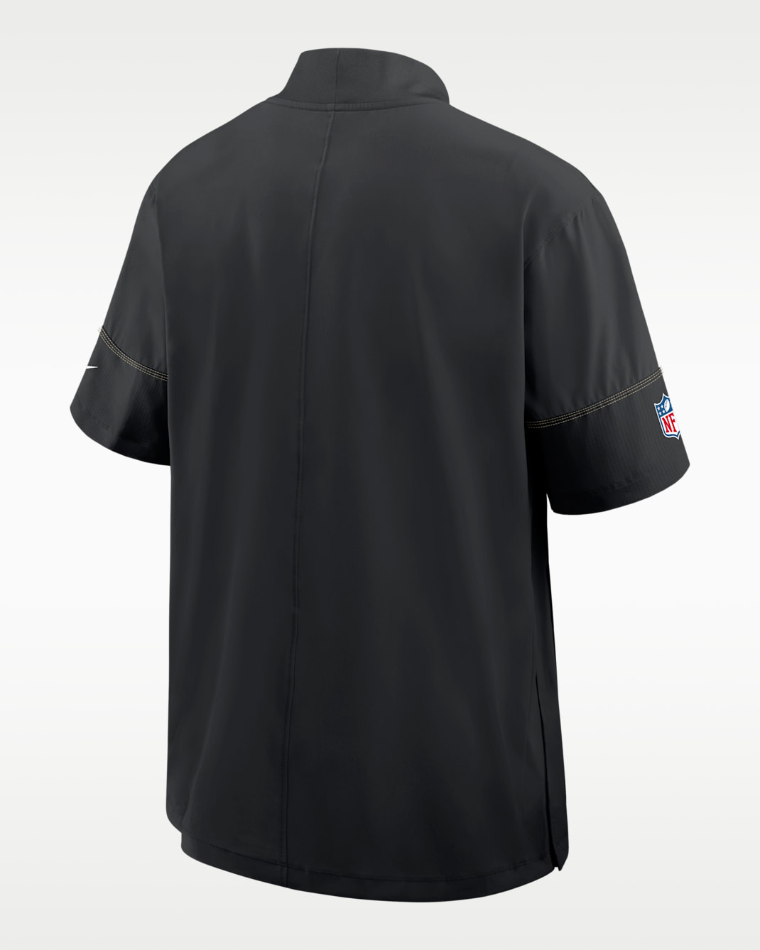 New Orleans Saints Sideline Coach Men's Nike NFL 1/2-Zip Short-Sleeve Hooded Jacket