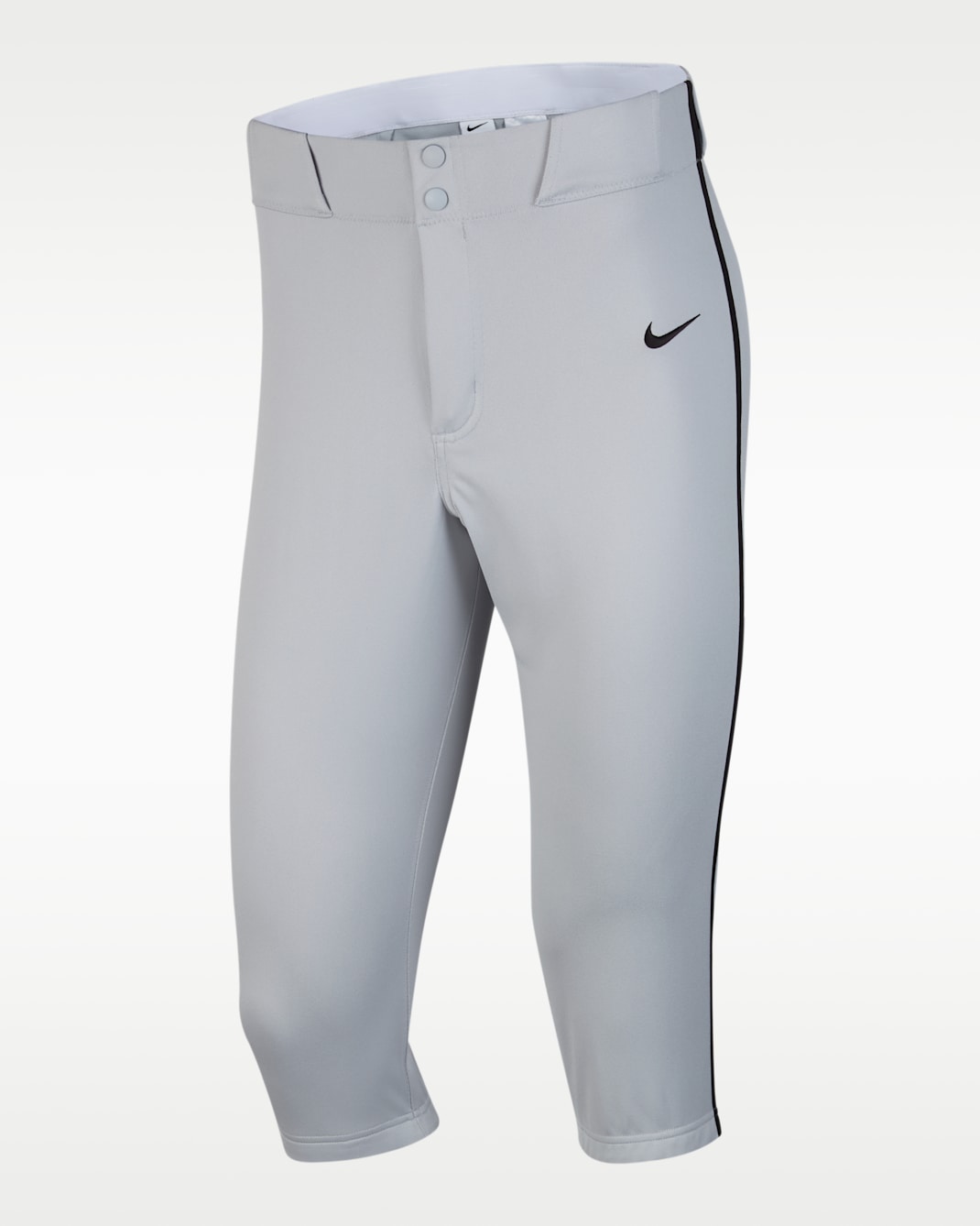 Nike Vapor Select 2 Men's High Piped Baseball Pants - Wolf Grey/Black/Black