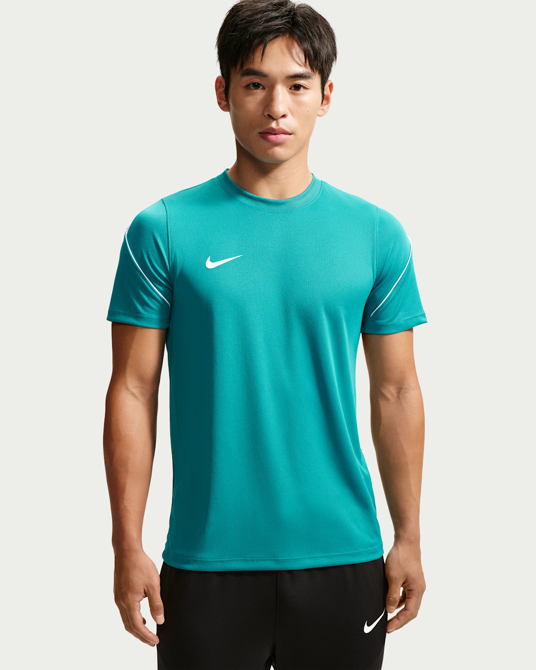 เสื้อฟุตบอลแขนสั้นผู้ชาย Dri-FIT Nike Strike - Energy/Wolf Grey/ขาว/ขาว