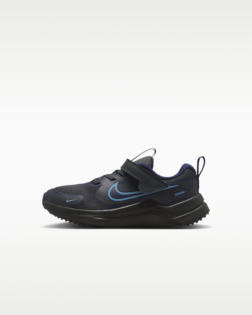 Nike Cosmic Runner Younger Kids' Shoes - Anthracite/Blackened Blue/Black/Work Blue