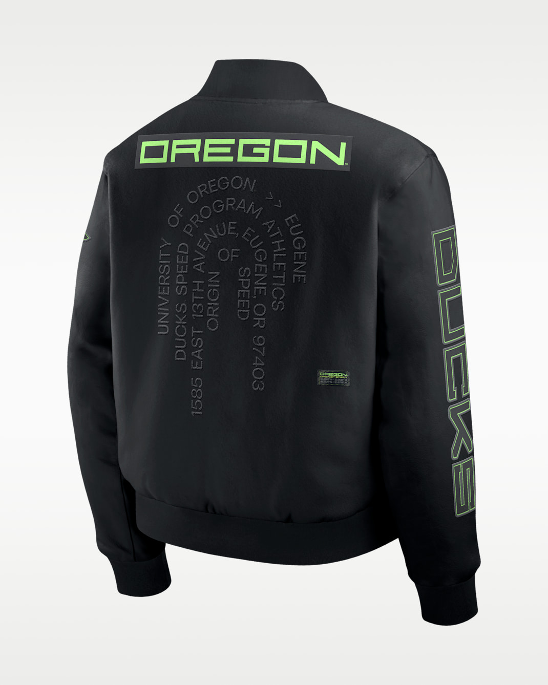 Oregon Origin of Speed Men's Nike College Full-Snap Varsity Jacket