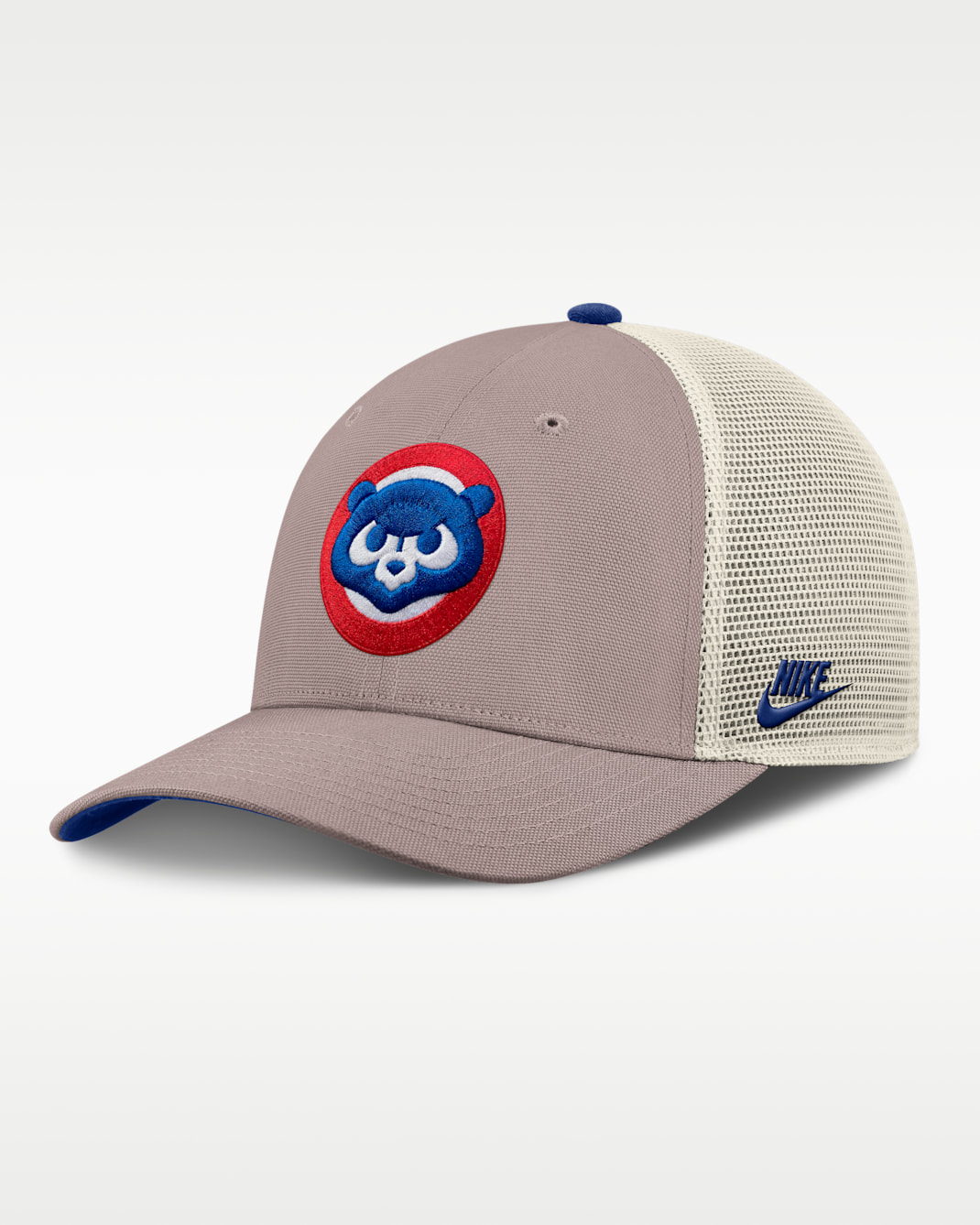 Chicago Cubs Cooperstown Rise Men's Nike MLB Adjustable Trucker Hat - Khaki