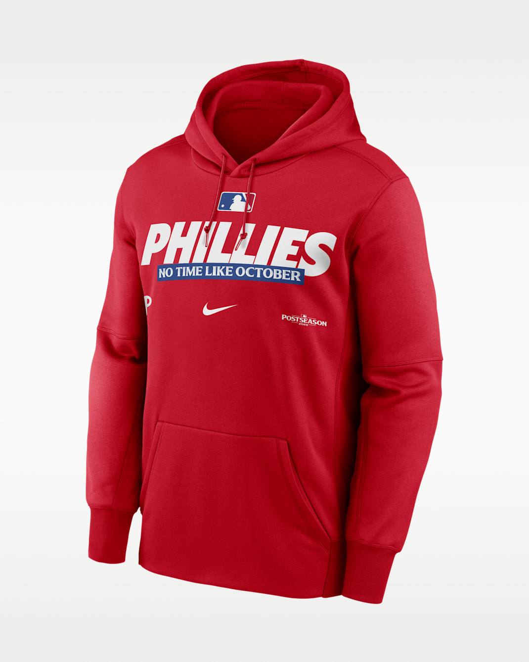 Philadelphia Phillies 2026 Postseason Authentic Collection Men's Nike Therma-FIT MLB Pullover Hoodie - Sport Red