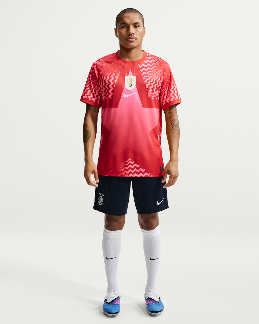 Uruguay Strike Men's Nike Dri-FIT Soccer Knit Shorts - Obsidian/Royal Tint/White