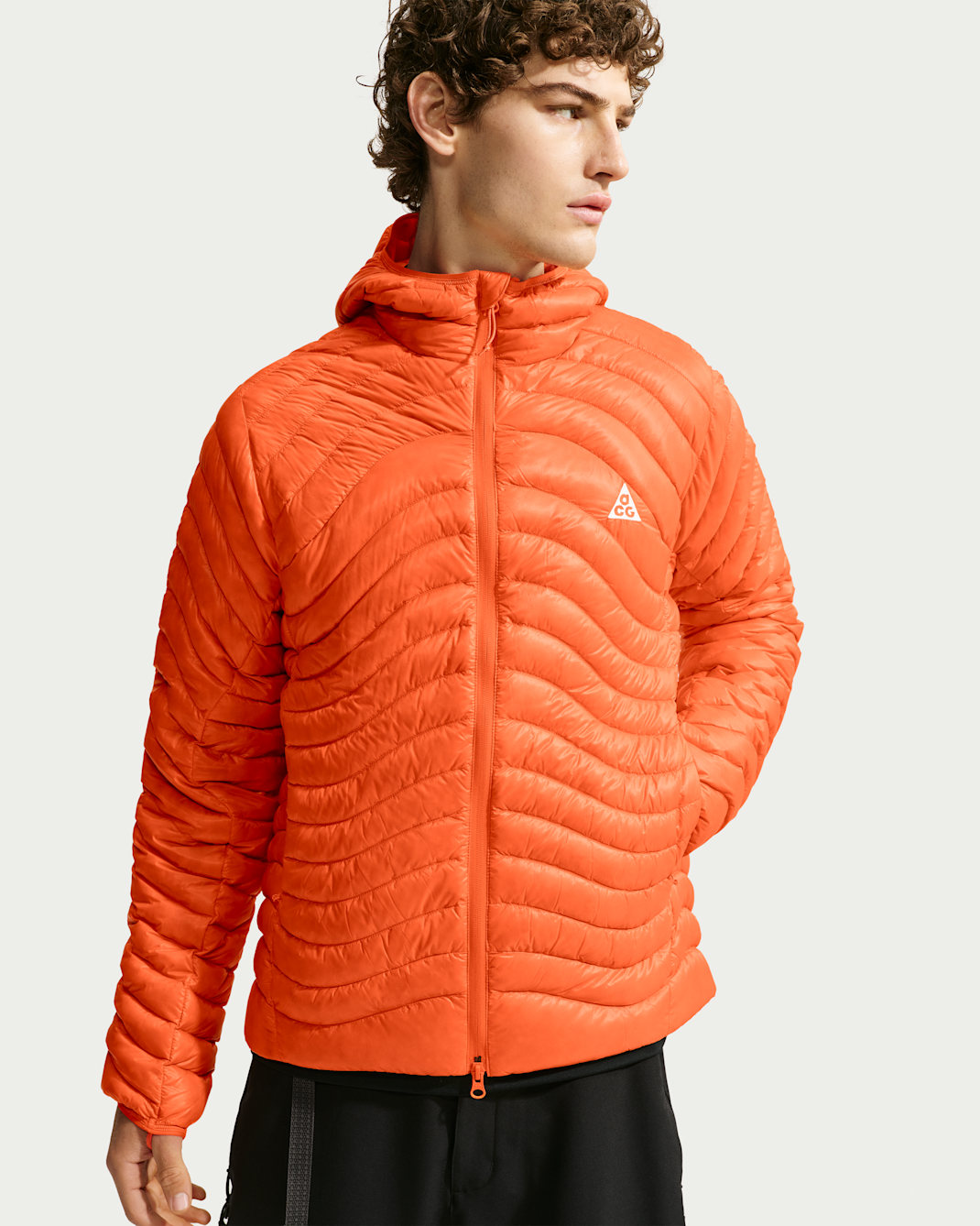 ACG Lava Flow Ultralight Men's Therma-FIT ADV Down Jacket - Safety Orange/Safety Orange/Safety Orange/Summit White