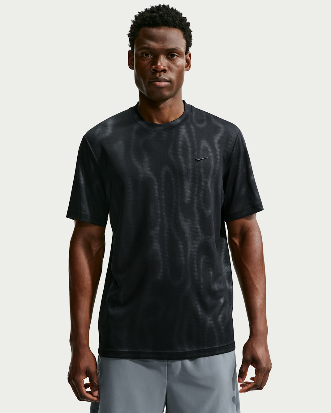 Haut de training à manches courtes Dri-FIT Nike N.A.C. Primary pour homme - Noir/Noir