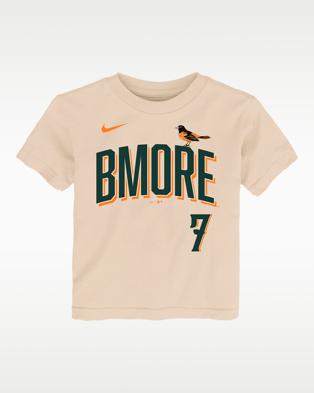 Jackson Holliday Baltimore Orioles City Connect Toddler Nike MLB T-Shirt - Natural