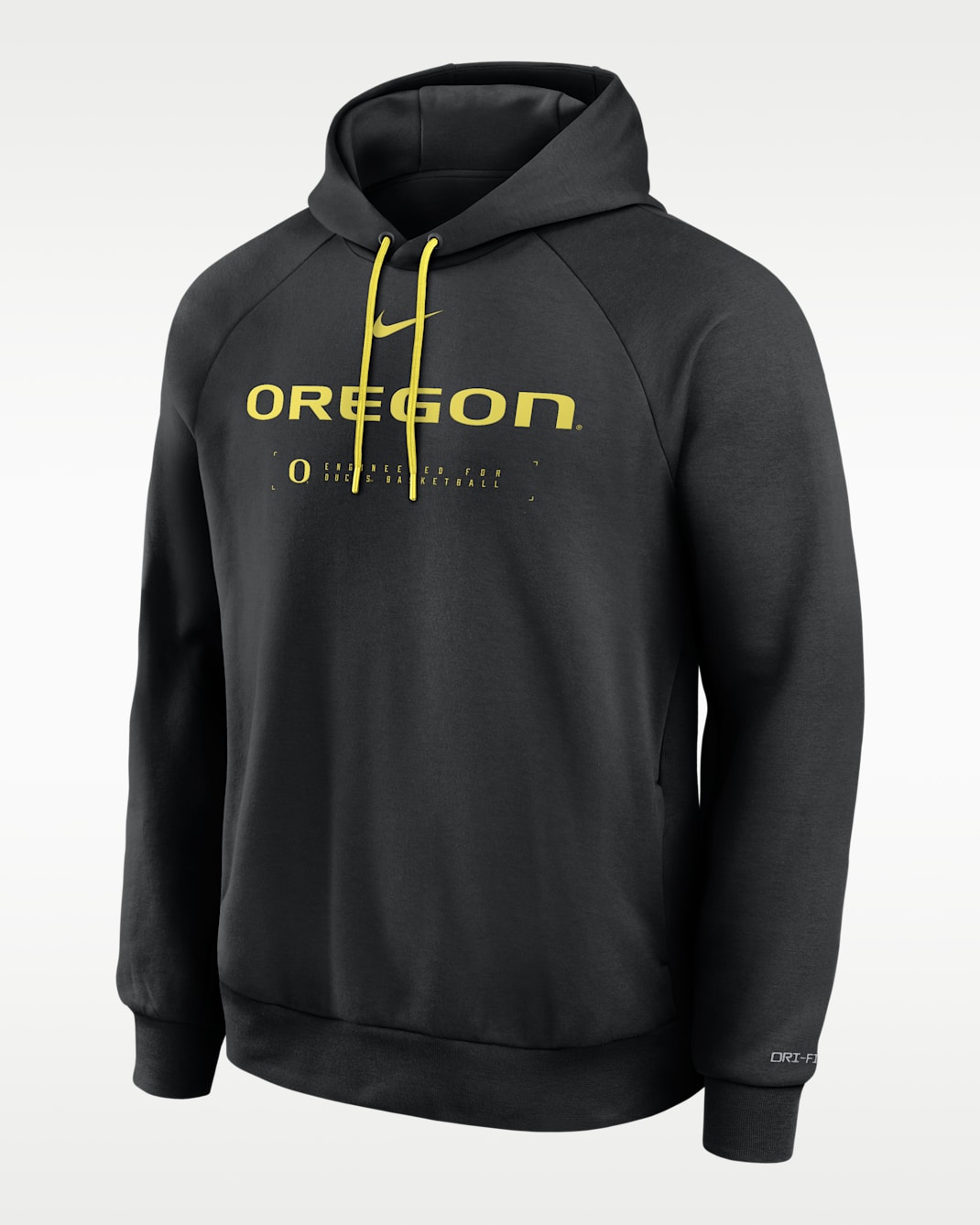 Oregon Courtside Basketball Practice Men's Nike Dri-FIT Pullover Hoodie - Black