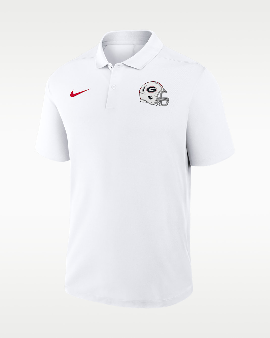 Polo universitaria Nike Dri-FIT para hombre Georgia 2026 White Out Victory - Blanco