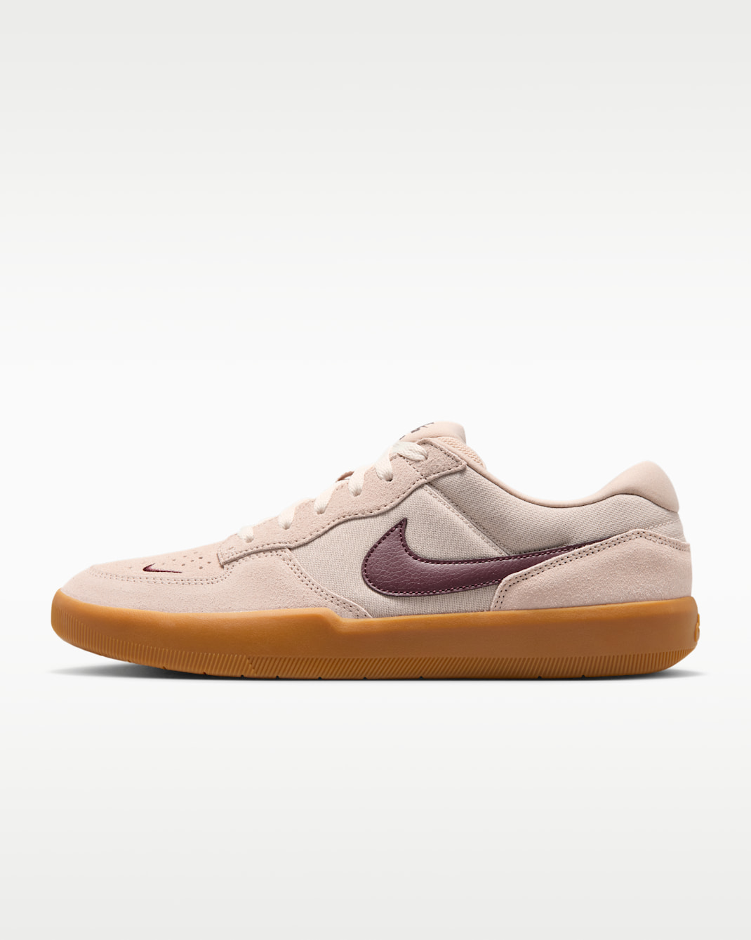 Nike SB Force 58 Skate Shoes - Cream II/Gum Light Brown/Phantom/Burgundy Crush