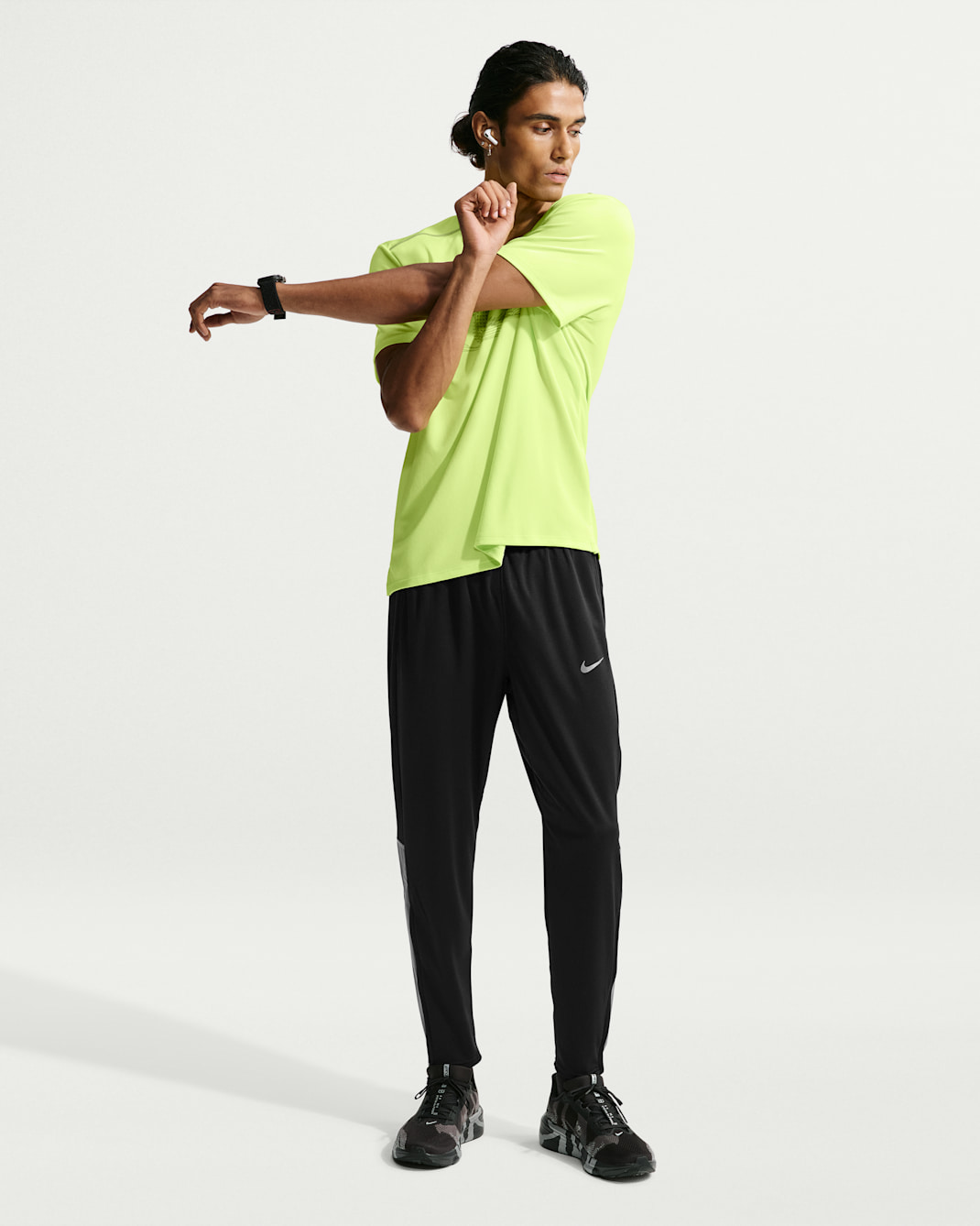Calças de running em malha Nike Miler Winterized Dri-FIT para homem - Preto