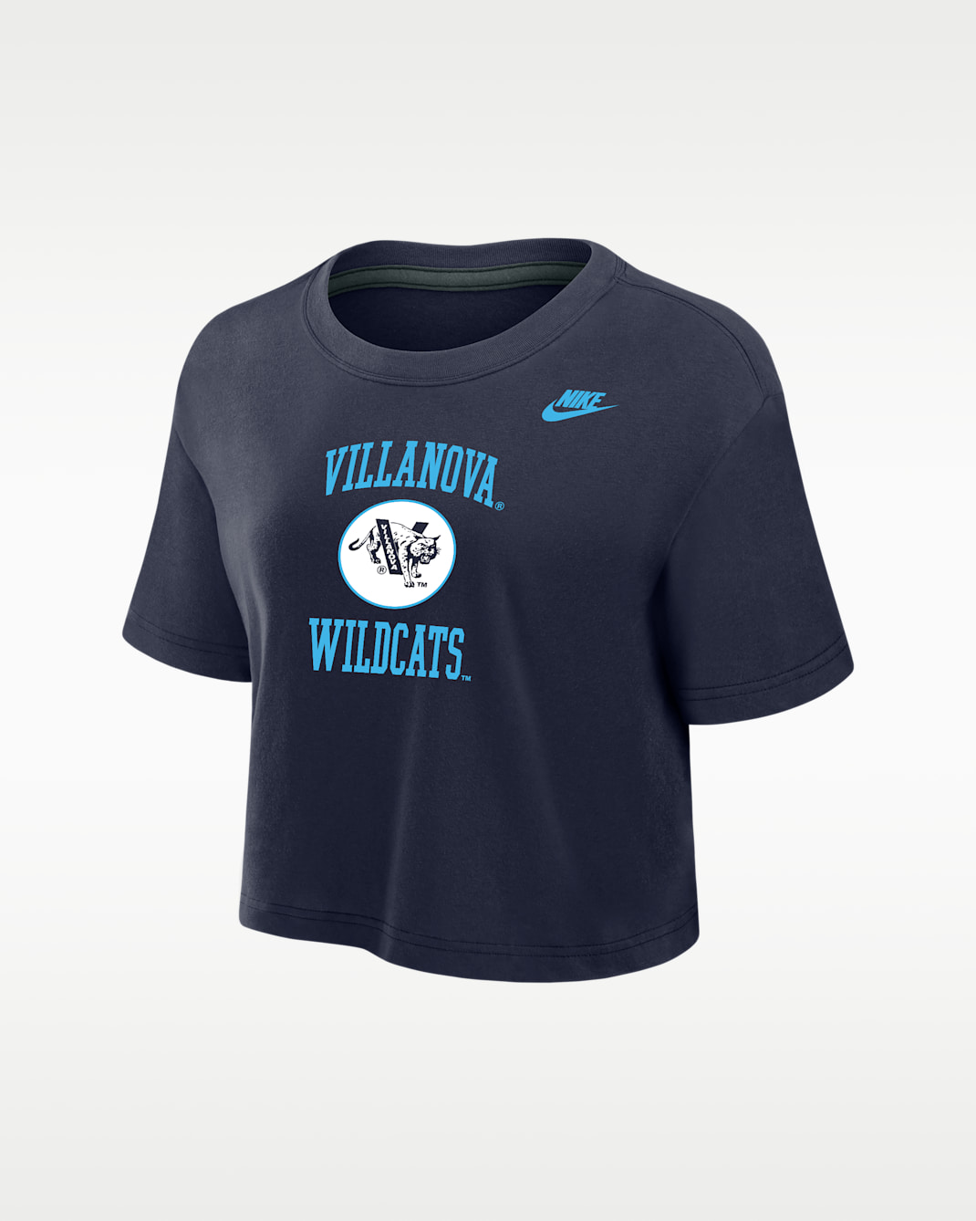 Villanova Wildcats Women's Nike Dri-FIT Cropped T-Shirt - College Navy