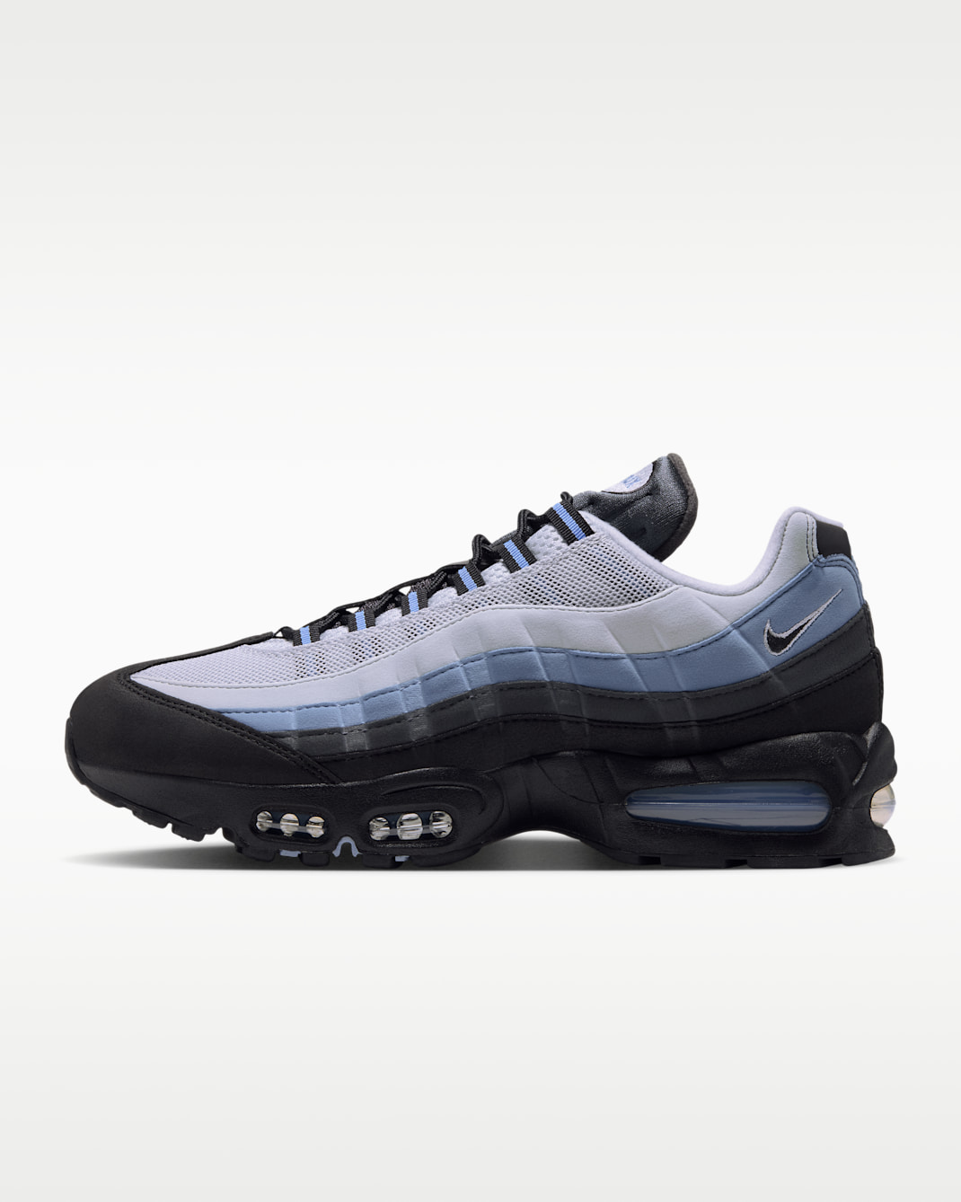 Nike Air Max 95 Big Bubble-sko til mænd - sort/Work Blue/Pure Platinum/Anthracite