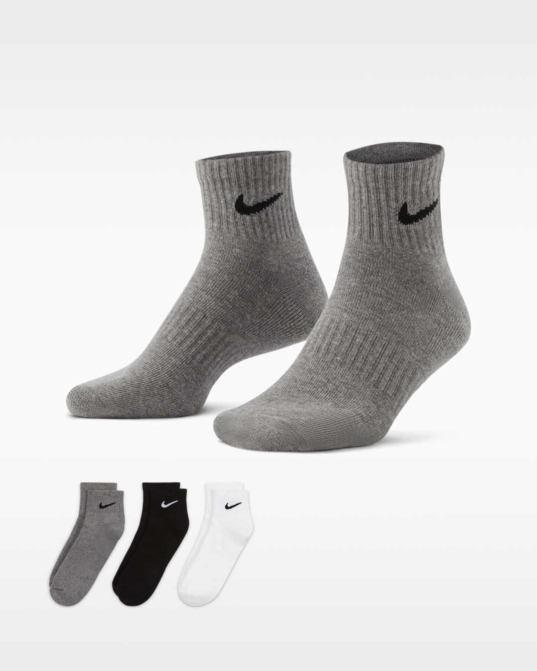Nike Everyday Cushioned Training Ankle Socks (3 Pairs) - Multi-Colour