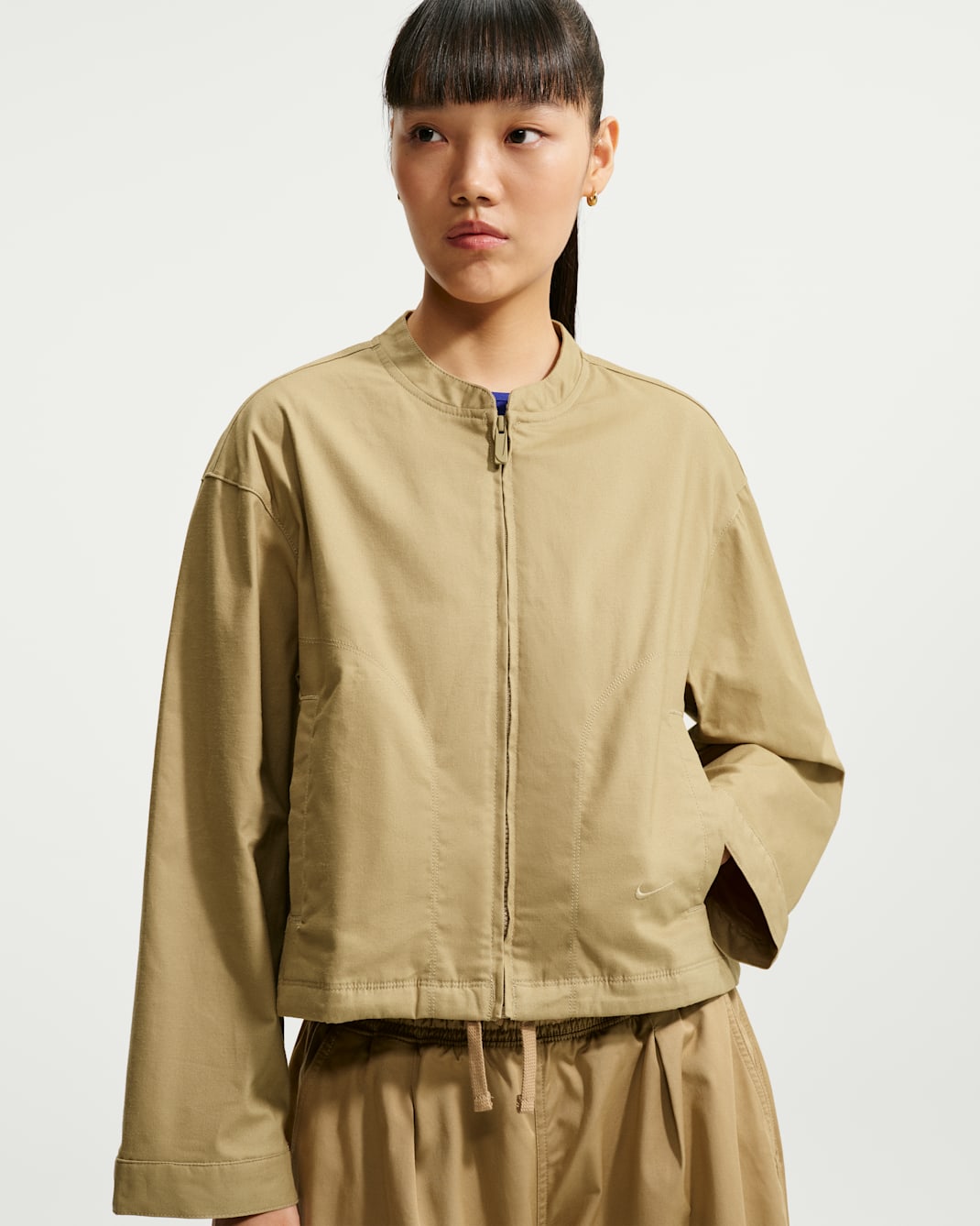 Nike Sportswear Women's Oversized Utility Jacket - Parachute Beige/Parachute Beige