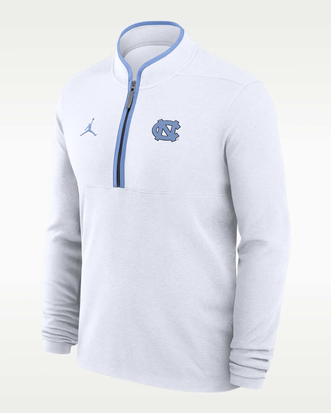 North Carolina Victory Men's Jordan Brand Dri-FIT College 1/2-Zip Long-Sleeve Top - White