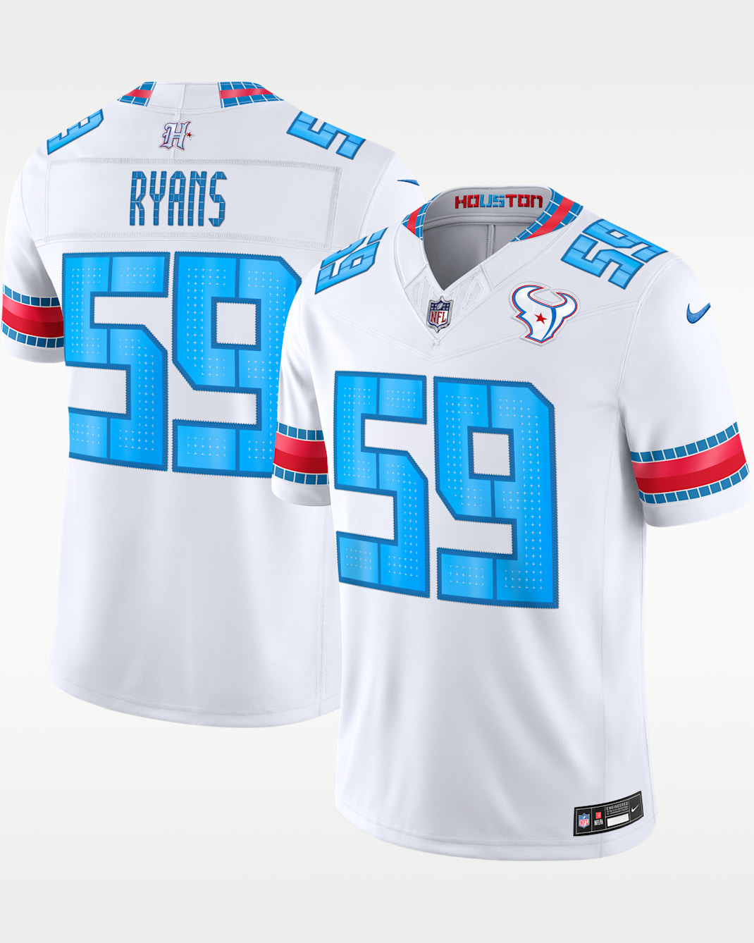 DeMeco Ryans Houston Texans Rivalries Collection Men's Nike Dri-FIT NFL Limited Jersey - White