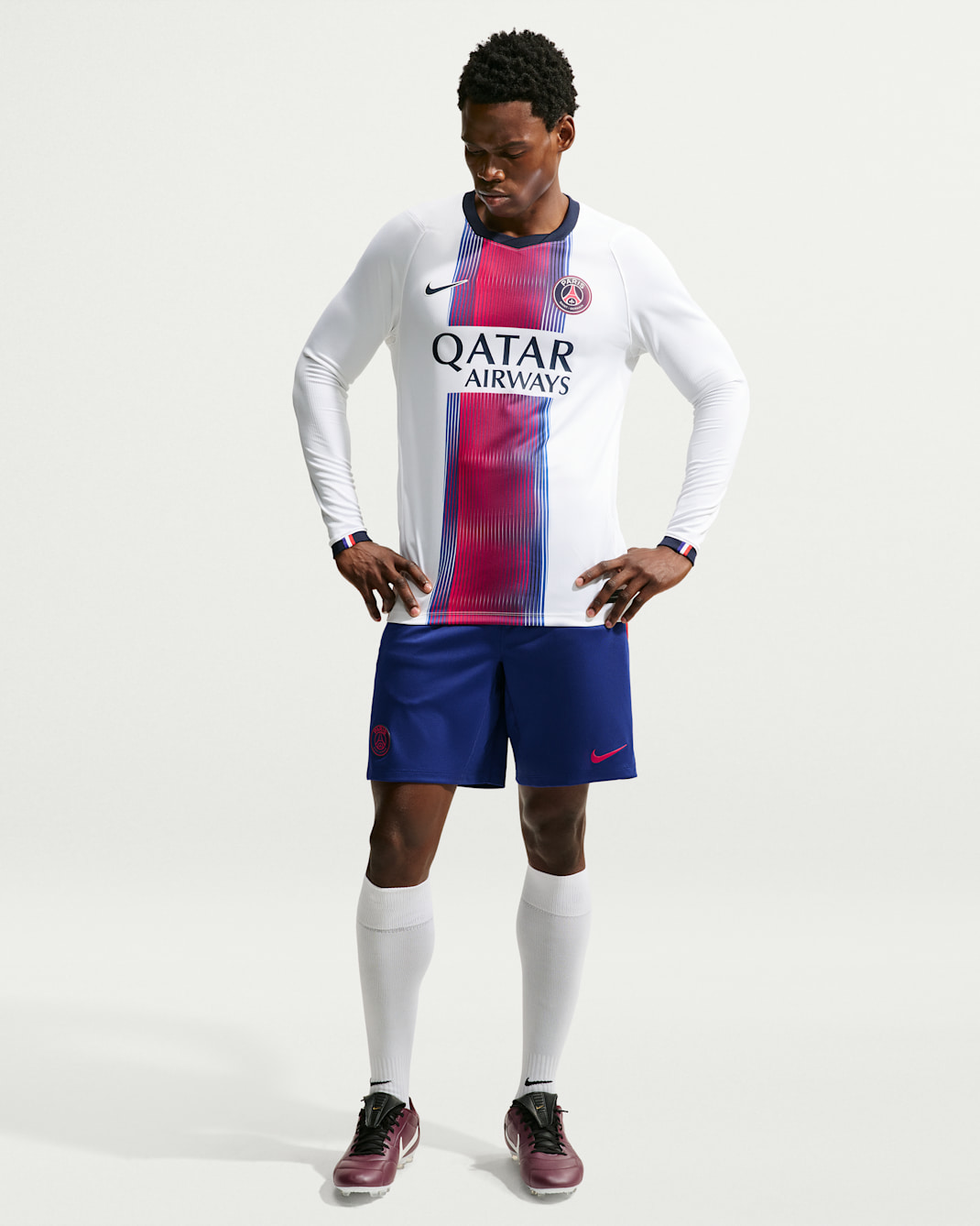 Paris Saint-Germain 2026/27 Stadium Away Men's Nike Dri-FIT Soccer Replica Long-Sleeve Jersey