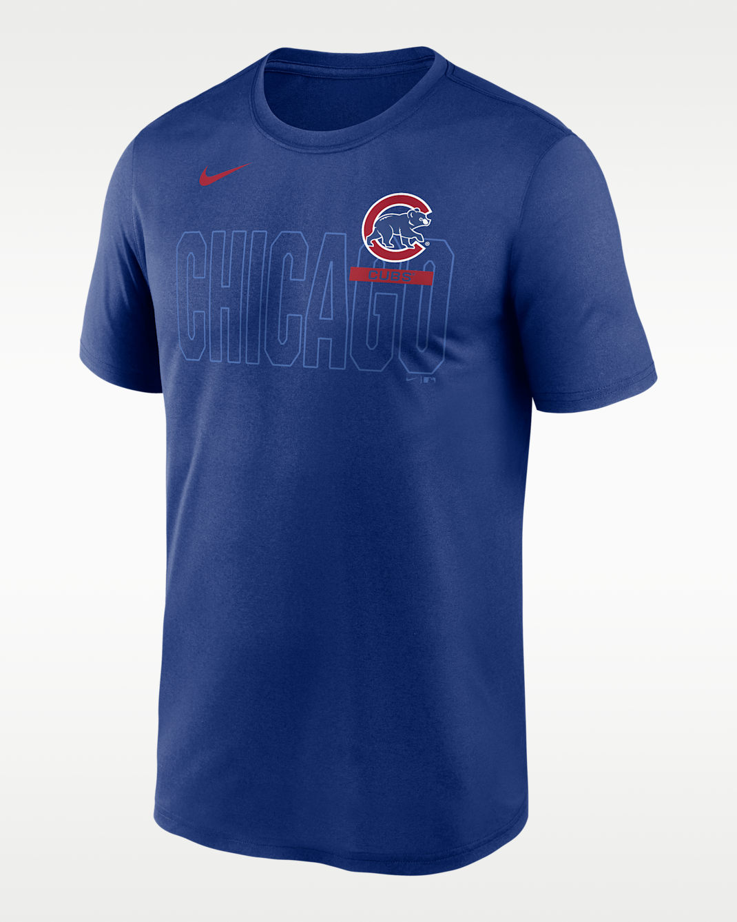 Playera Nike Dri-FIT de la MLB para hombre Chicago Cubs Knockout Team Legend - Royal