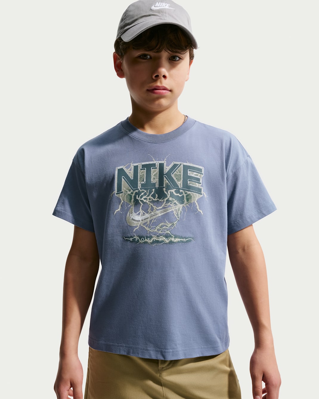 Nike Sportswear Big Kids' T-Shirt - World Indigo