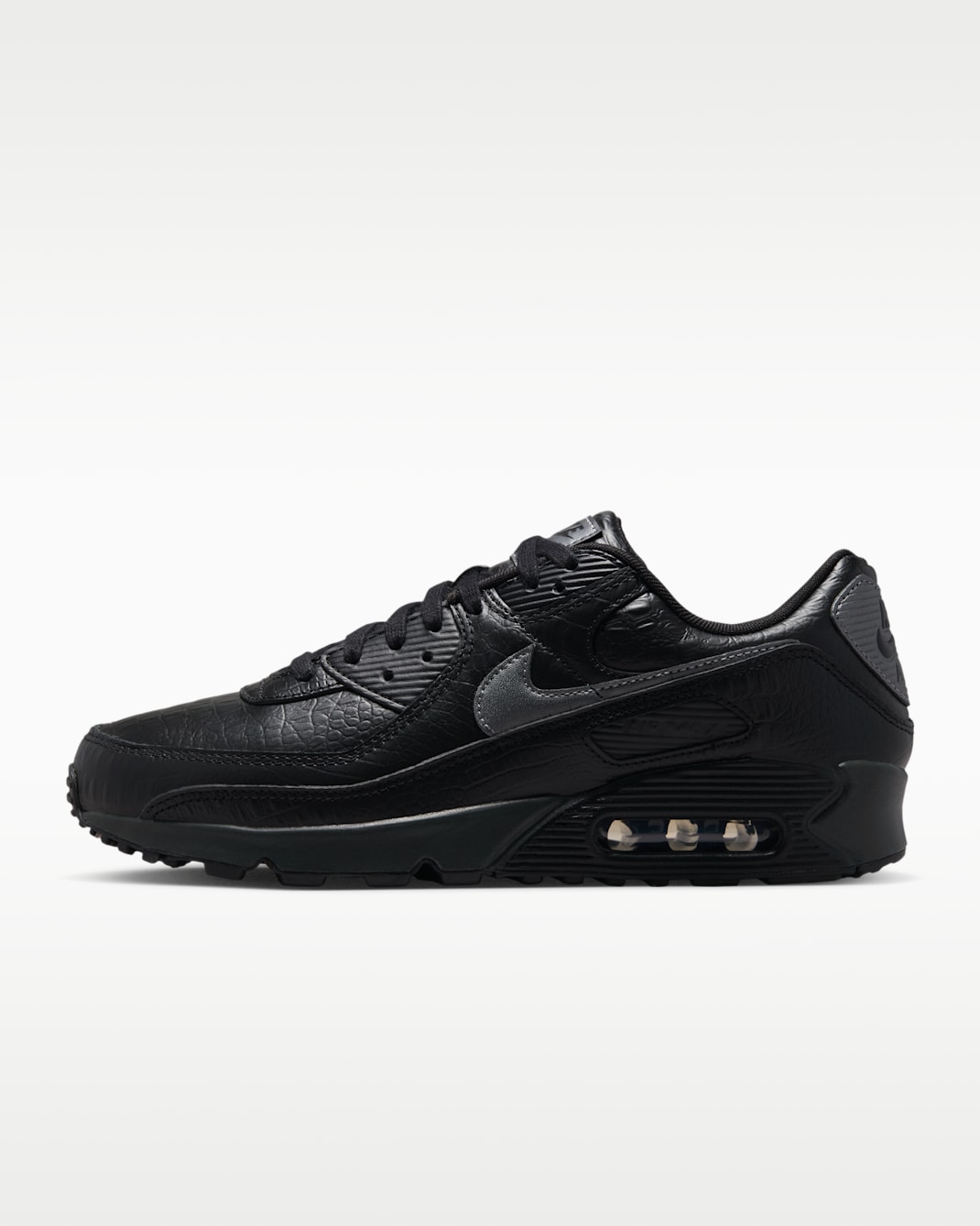 Nike Air Max 90 Premium Men's Shoes - Black/Anthracite/Metallic Dark Grey