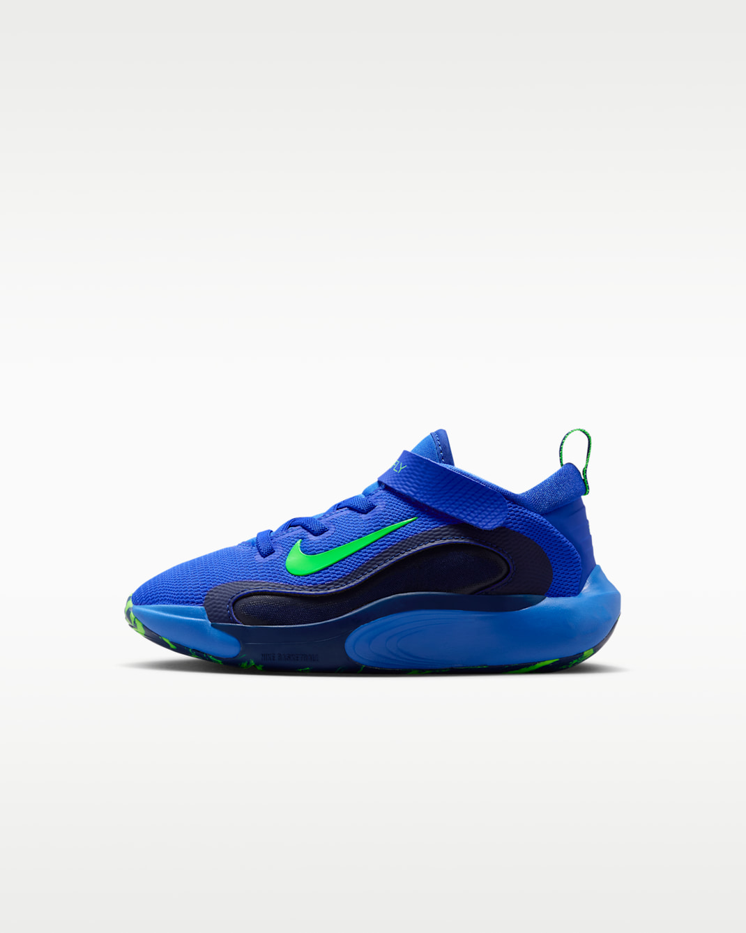 Nike IsoFly Little Kids' Shoes - Racer Blue/Blue Void/Midnight Navy/Green Strike