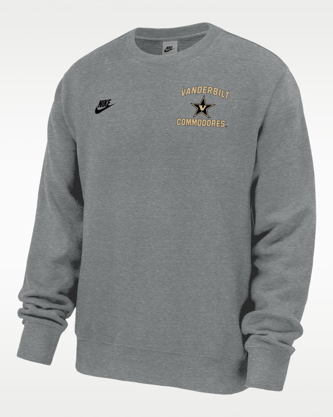 Vanderbilt Commodores Club Men's Nike Football Fleece Crew-Neck Sweatshirt