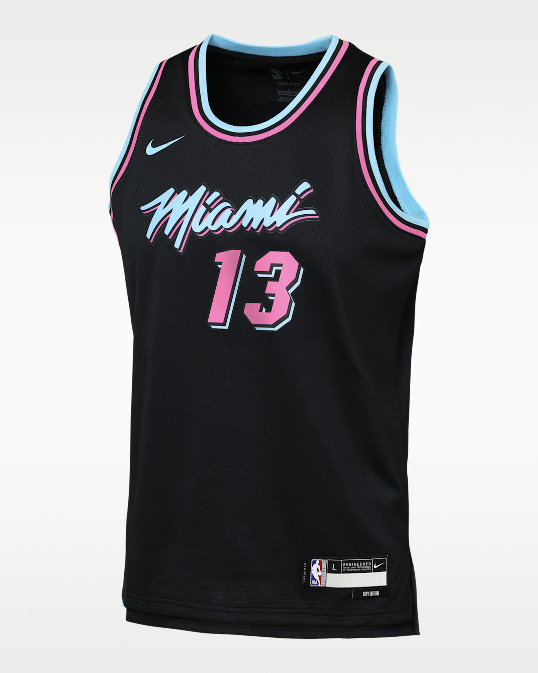 Maillot Nike NBA Swingman LeBron James Los Angeles Lakers City Edition pour ado - Noir