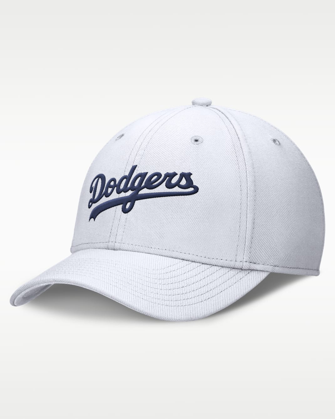 Gorra Nike Dri-FIT de la MLB para hombre Los Angeles Dodgers Evergreen Swoosh - Blanco