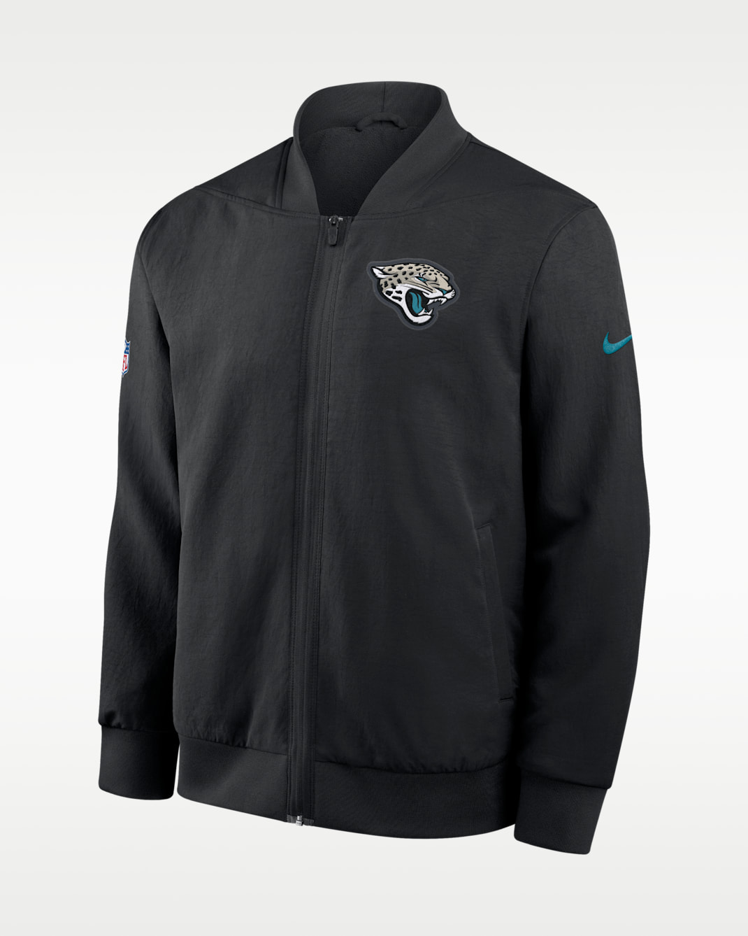 Jacksonville Jaguars Rivalries Collection Sideline Men's Nike NFL Full-Zip Bomber Jacket - Natural