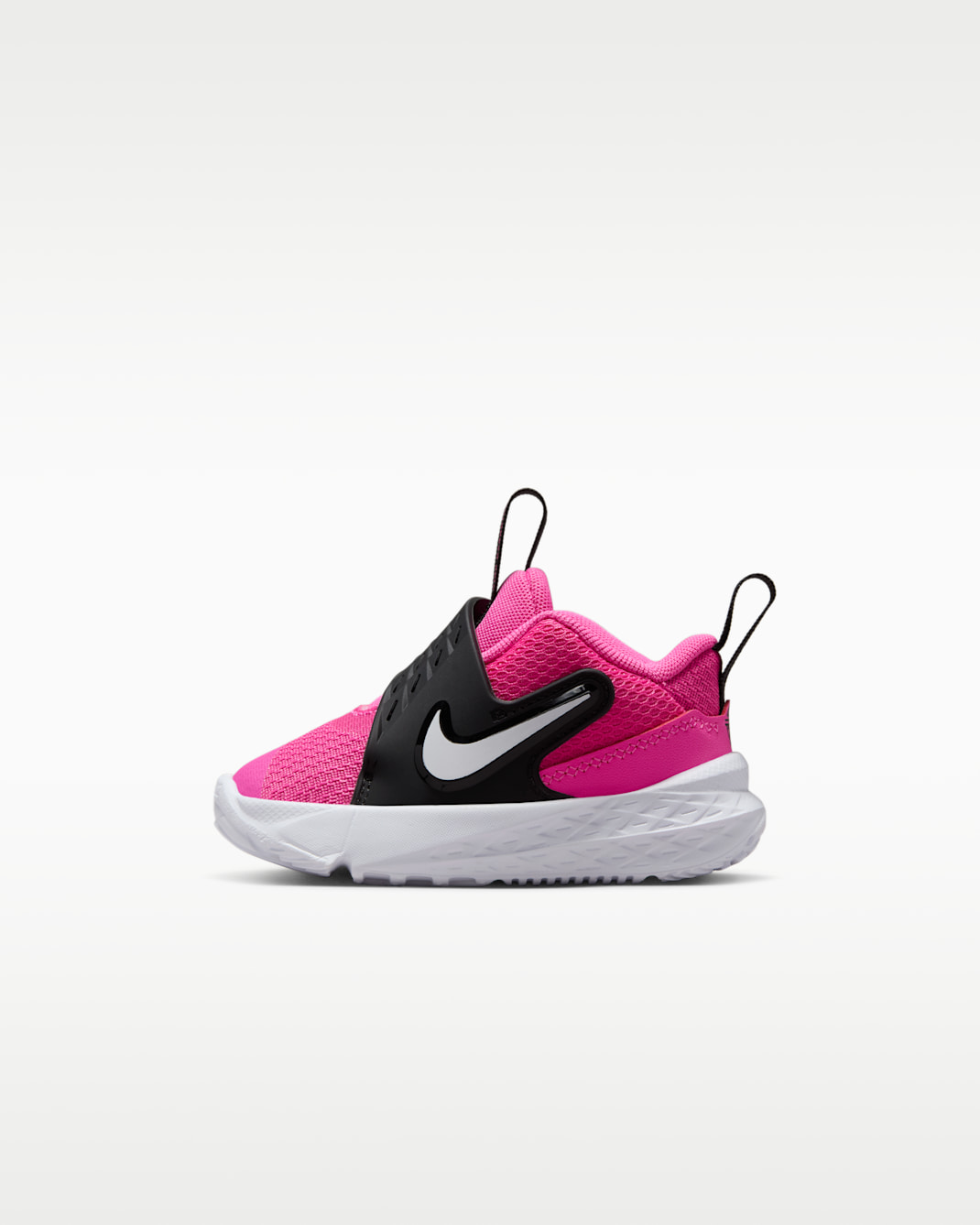 Nike Team Hustle D 12 Baby/Toddler Shoes - Laser Fuchsia/Black/White