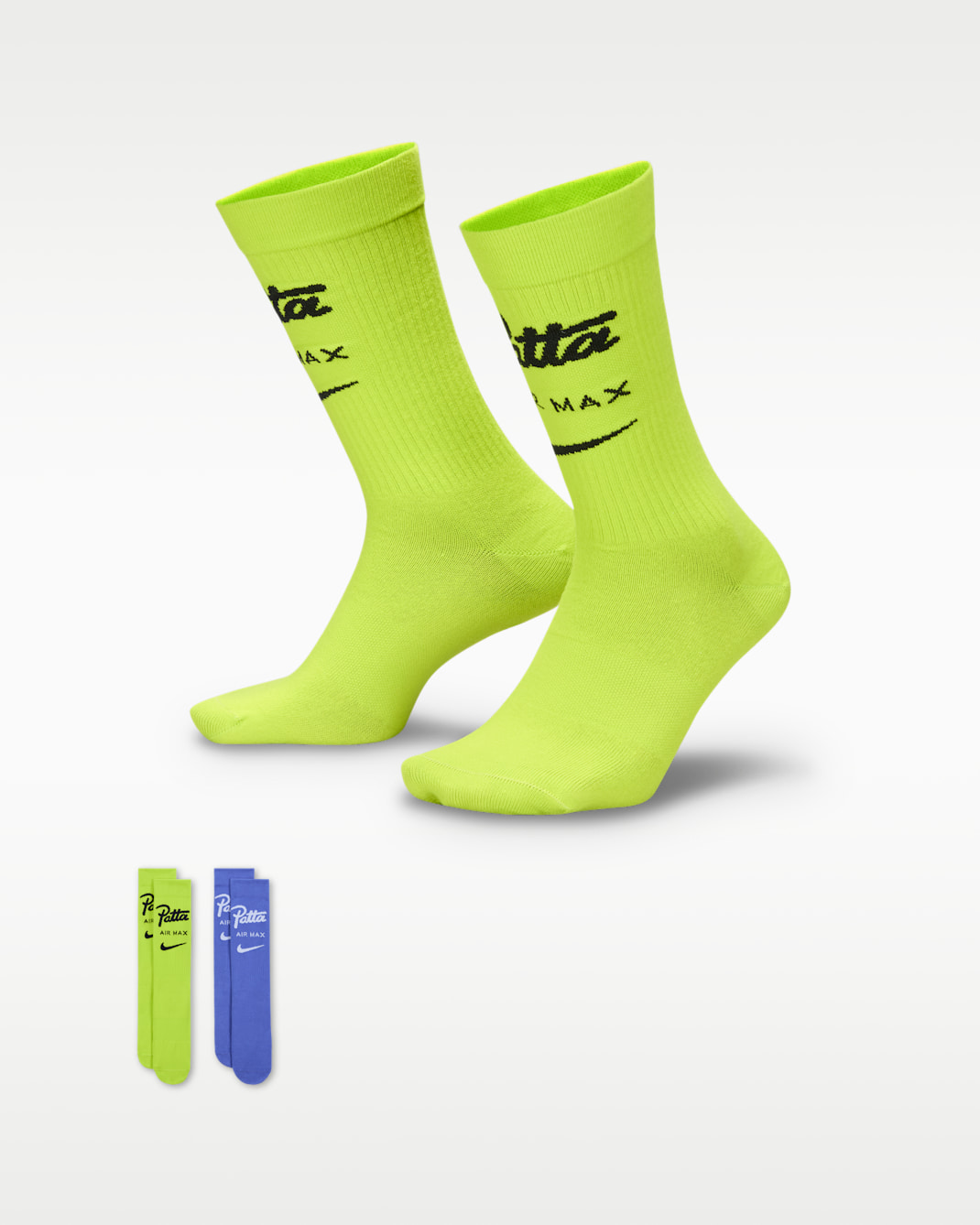 Nike x Patta Everyday Essentials Crew Socks (2 Pairs) - Multi-Colour