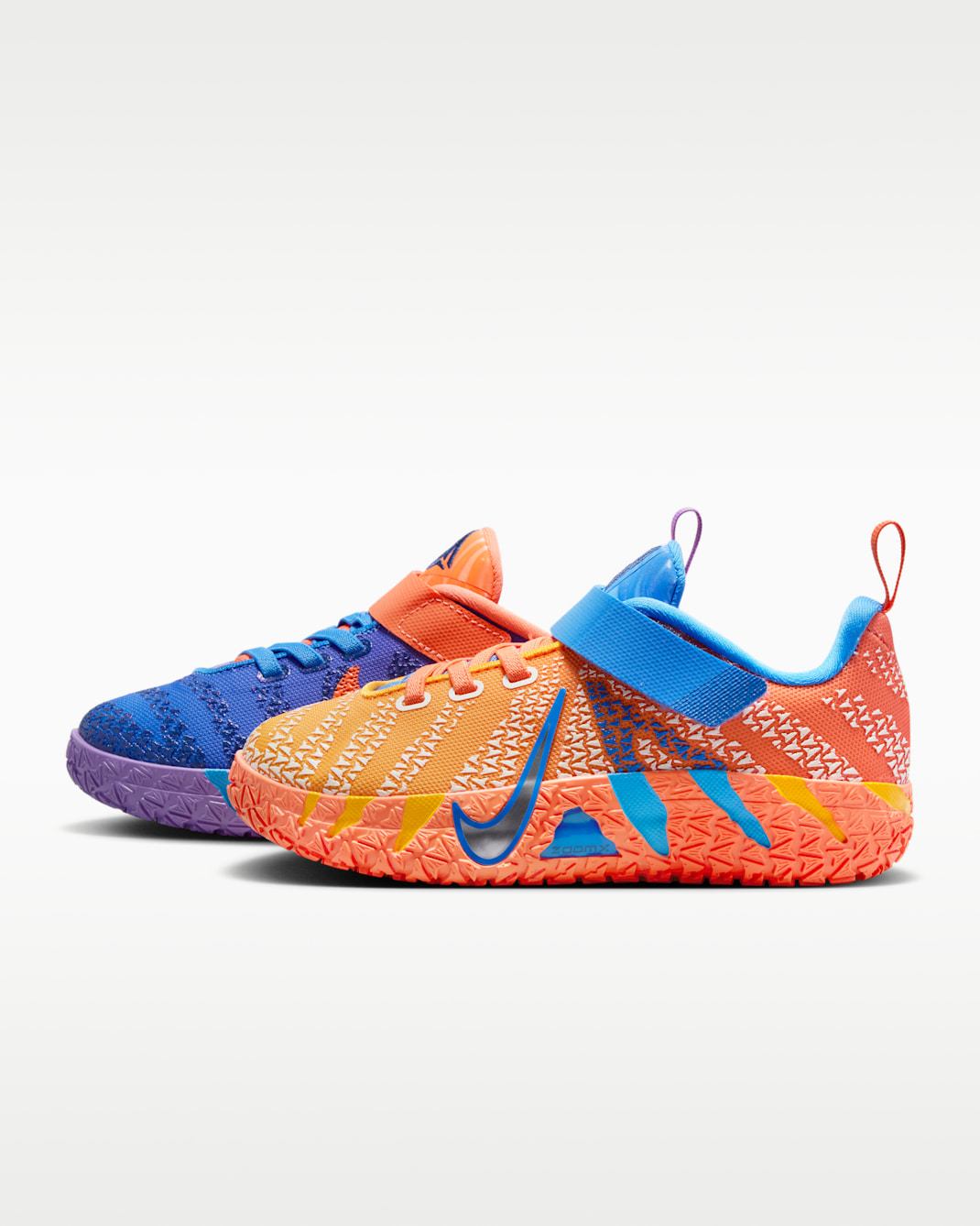 자 3 리틀키즈 농구화 - 블루 크리스털/터프 오렌지/미드나이트 네이비/메탈릭 실버