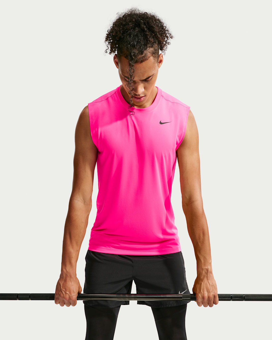 Nike Dri-FIT Legend Men's Sleeveless Fitness T-Shirt - Hyper Pink/Black