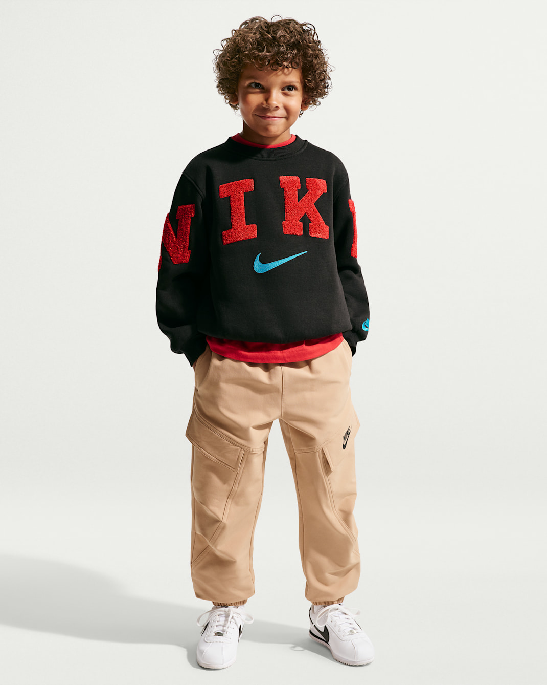 Nike Club Little Kids' Chenille Fleece Crew
