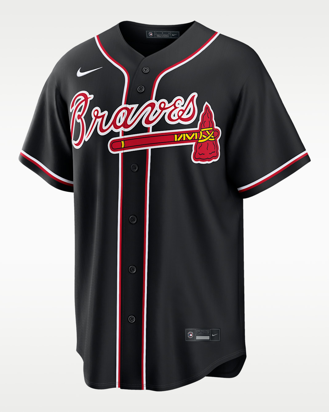 Ronald Acuña Jr. Atlanta Braves Men's Nike MLB Replica Fashion Jersey - Black/Red
