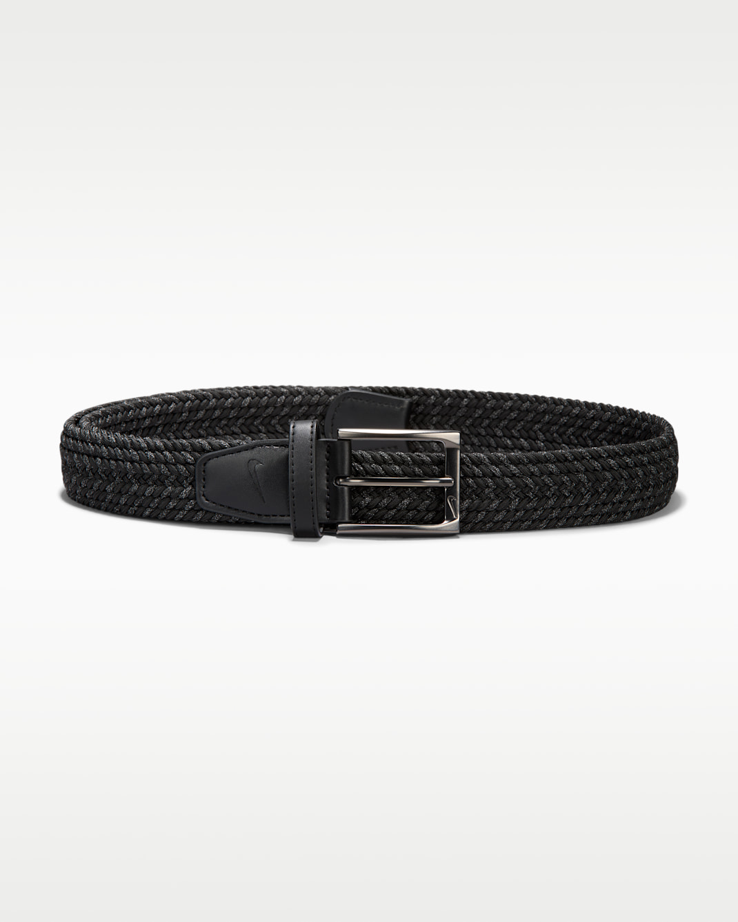 Cinturón de tejido Woven elástico para mujer Nike - Negro