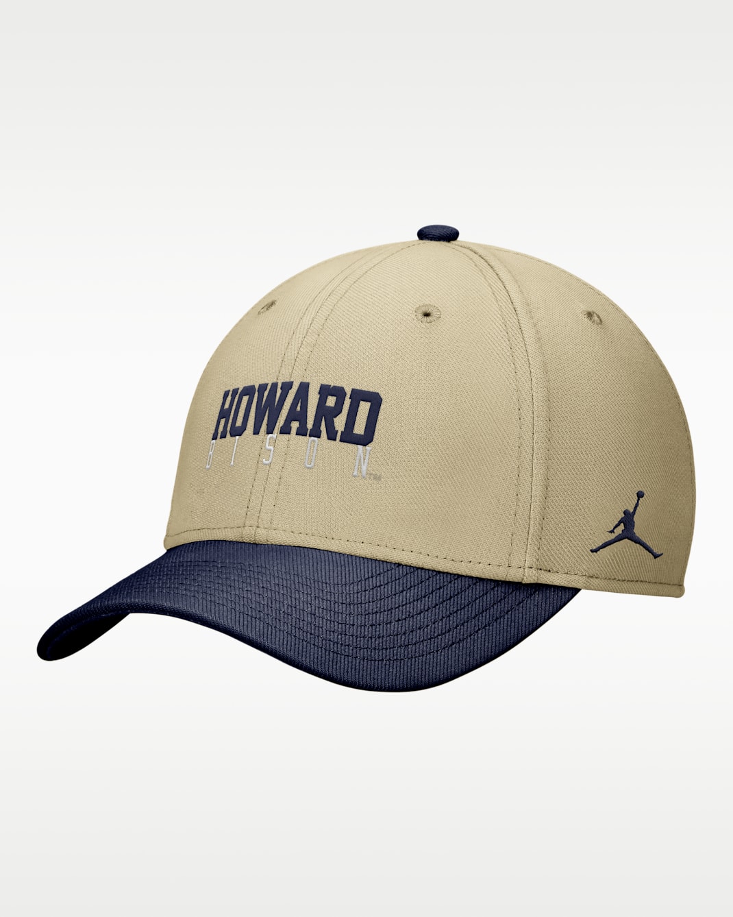 Howard University SwooshFlex Nike Dri-FIT College Cap - Parachute Beige
