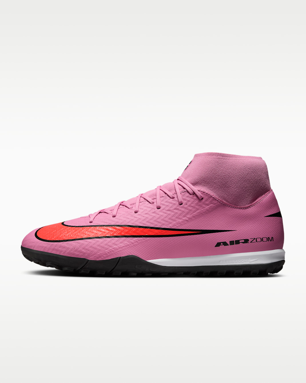 Nike Mercurial Superfly 10 Academy Turf High-Top Football Shoes - Magic Flamingo/Total Crimson/Black