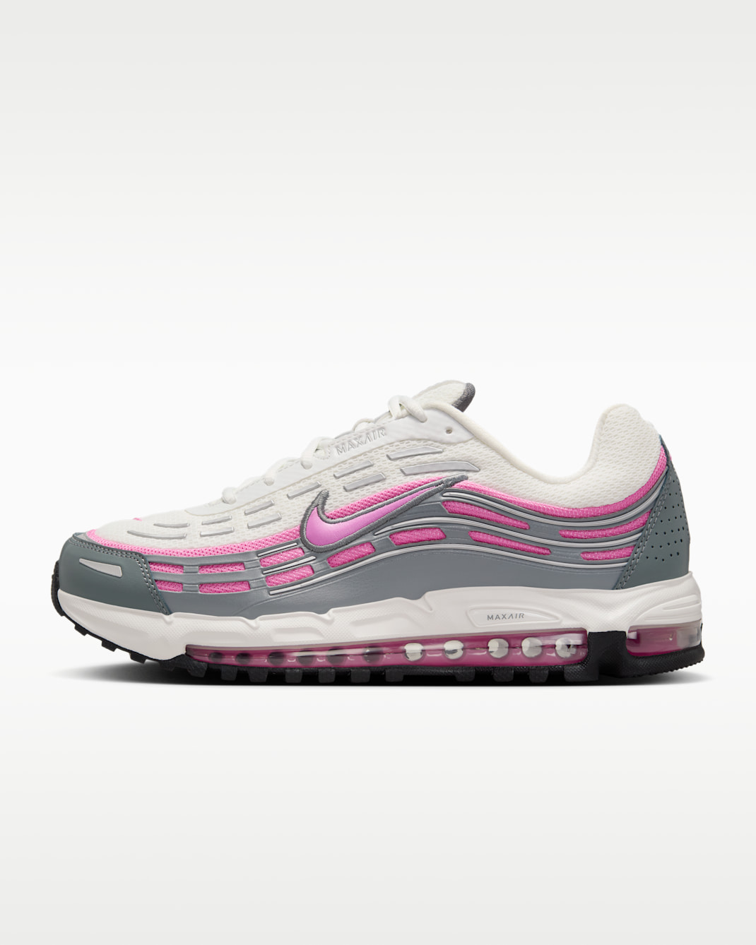 Tenis para hombre Nike Air Max TL 2.5 - Blanco cumbre/Gris humo/Negro/Rosa alegre