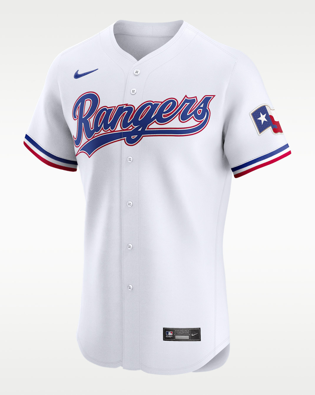 Jersey Nike Dri-FIT ADV de la MLB Elite para hombre Texas Rangers - Blanco