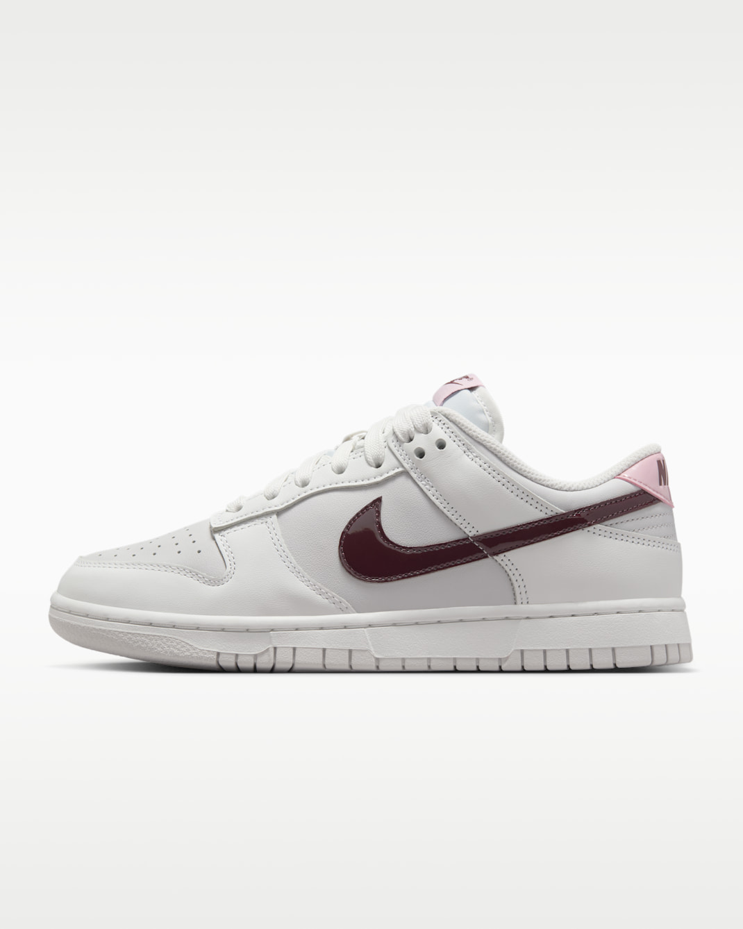 Nike Dunk Low Women's Shoes - Summit White/Vast Grey/Burgundy Crush/Plum Chalk