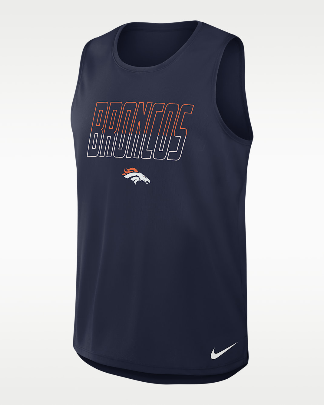 Camiseta de tirantes Nike Dri-FIT de la NFL para hombre Denver Broncos - Azul marino