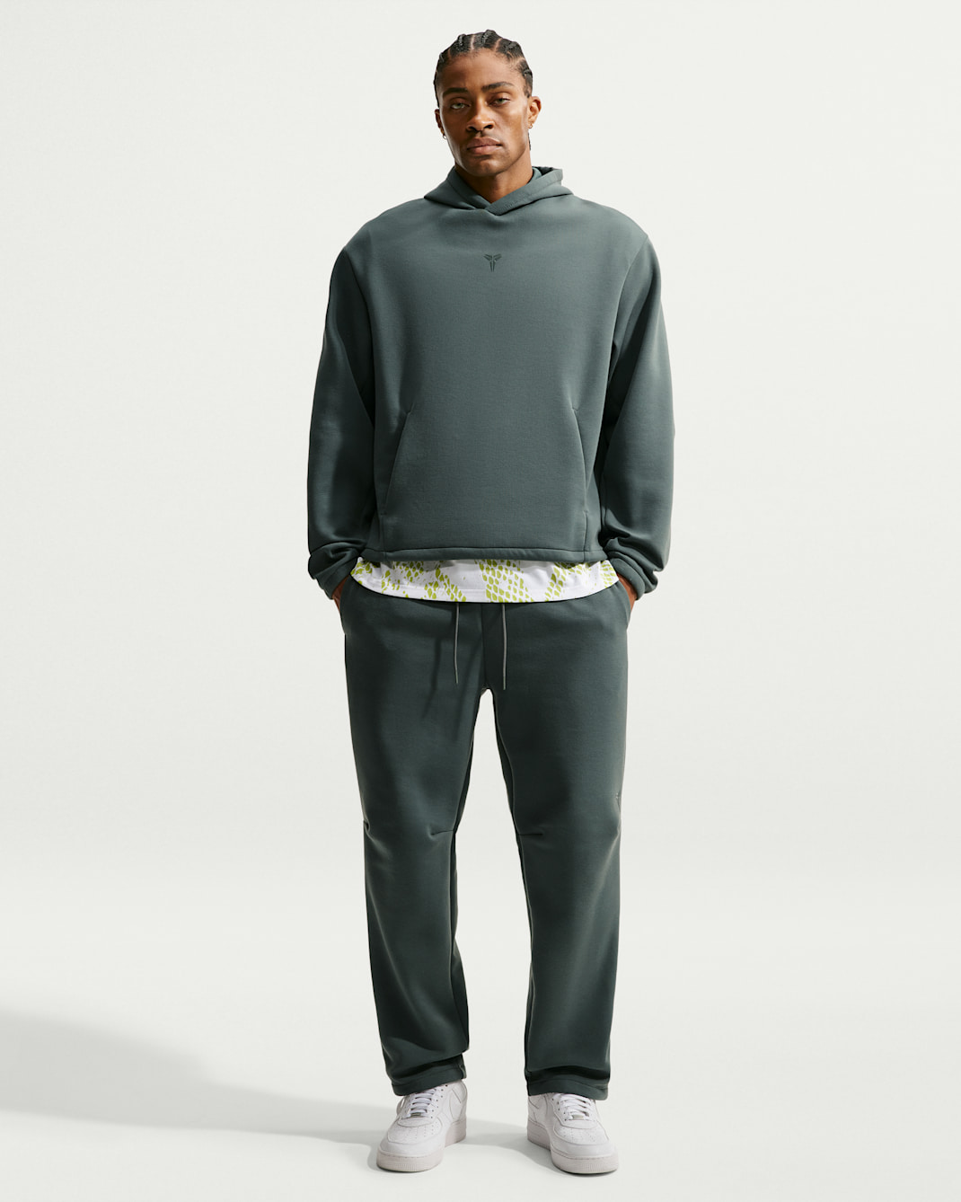 Pánské flísové basketbalové kalhoty Kobe Dri-FIT - Mineral Spruce/Mineral Spruce