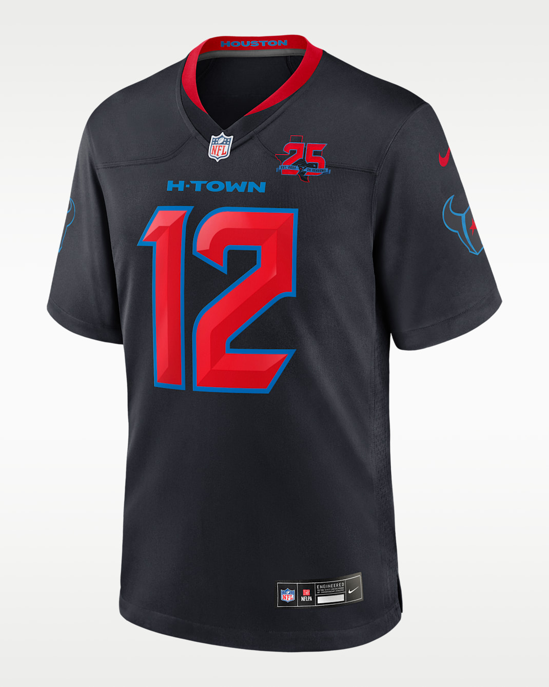 Nico Collins Houston Texans 25th Season Men's Nike NFL Game Jersey - Navy